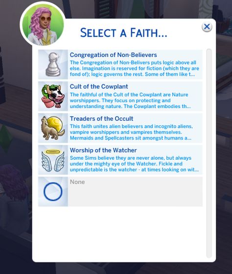 'Rambunctious Religions' mod v1.1 | Lumpinou on Patreon Sims 4 Lumpinou, Sims 4 Medieval Cc, Furniture Mods, Sims 4 Medieval, Los Sims 4 Mods, Sims Challenge, Sims 4 Challenges, Sims 4 Traits, Sims 4 Cas Mods