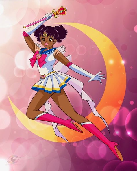 Sailor Moon (Melanin Version) * 16x20 * A twist on the popular anime  Custom hand drawn digital designs  * Posters retain your photos' high-resolution quality * Your photos are rendered on poster's glossy surface * Customize with layouts, text and embellishments Poster * 16in by 20in * Poster and Picture Wall Frame is ideal for hanging large photos and artwork on the wall. It   can be hung vertically.  * The poster frame comes in a set of four pieces. They are easy to put together and have a lightweight design to make them simple to move. Sailor Moons, Anime Custom, Sailor Scouts, Wall Frame, Popular Anime, Large Photos, Black Art, Picture Wall, Sailor Moon