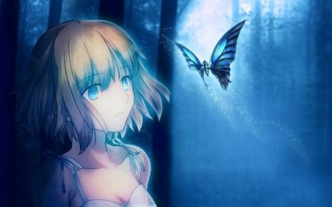 Anime Wallpaper's (Full-HD)  - 14.09.12 Sf Wallpaper, Butterfly Background, Anime Butterfly, Hd Anime Wallpapers, Blue Anime, Free Anime, Life Is Strange, Wallpaper Free Download, Anime Kawaii