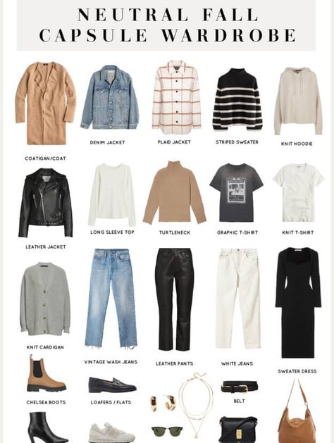 Create an effortless fall capsule wardrobe 2023 with these fall wardrobe essentials. Get classic capsule wardrobe inspiration plus tons of casual fall outfits for women that work for the mom, the minimalist, and the socialite who loves going out. Find a perfect mix of comfy, French flair, neutrals, leggings, denim, and versatile closet staples! Fall Capsule Outfits 2022, Fall Weekend Travel Capsule Wardrobe, Capsule Wardrobe 2023 30s, Fall Closet Essentials Capsule Wardrobe, Capstone Wardrobe Women, Fall Time Capsule Wardrobe 2023, September Capsule Wardrobe 2023, Fall 2023 Essentials, 2023 Style Inspiration