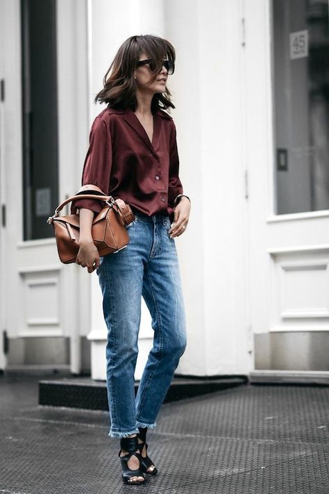 A Blogger's Casual Cool Mix To Try Now Style Casual Chic, Shirt Casual Style, Moda Chic, Fashion Blogger Style, Flowy Blouse, Business Outfit, Mode Inspo, Inspired Outfits, Fashion Week Street Style