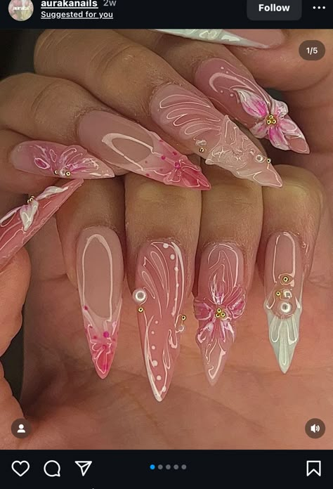 Pink Nail Design, Girly Acrylic Nails, Blush Nails, Mermaid Nails, Really Cute Nails, Soft Nails, Long Square Acrylic Nails, Unique Acrylic Nails, Glam Nails