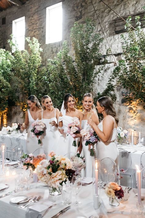 Simple White Wedding Dress, May Wedding, Bridesmaids Photos, Waterfront Wedding, Melbourne Wedding, Candid Wedding Photography, Wedding Decor Elegant, Bridesmaids And Groomsmen, Modern Wedding Dress