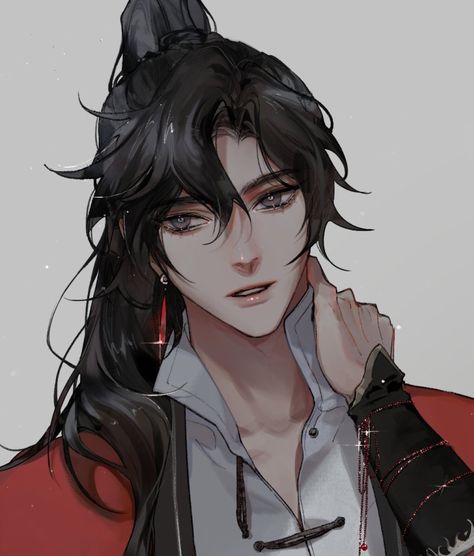 TGCF | 天官赐福 | La Bendición del Oficial del Cielo | Благословение небожителей Hua Cheng, Guy Drawing, Heaven's Official Blessing, Read Image, Fanarts Anime, Handsome Anime Guys, Handsome Anime, Anime Character, Art Style