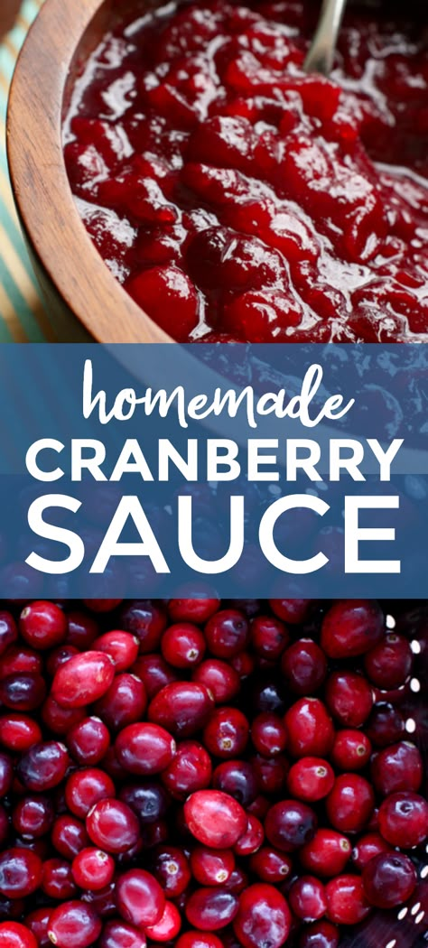 Best Cranberry Sauce, Easy Cranberry Sauce, Thanksgiving Food Sides, Homemade Cranberry Sauce, Leftover Cranberry Sauce, Cranberry Relish, Sides Recipes, Holiday Hosting, Cranberry Sauce Recipe