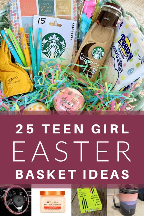 Grown Kids Easter Basket Ideas, Women Easter Basket Ideas, Different Easter Basket Ideas, What To Put In Easter Baskets, Affordable Easter Basket Ideas, Teens Easter Basket Ideas, Easter Ideas For Preteens, Adult Kid Easter Basket Ideas, Non Food Easter Basket Ideas