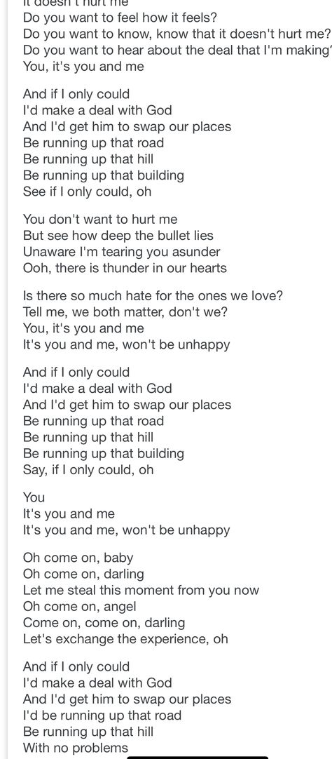 PLACEBO  Running up that hill Running Up That Hill Lyrics, Running Up The Hill, Movie Diary, Great Song Lyrics, Sound Off, Music Lyrics Songs, Songs Lyrics, Greatest Songs, Music Lyrics