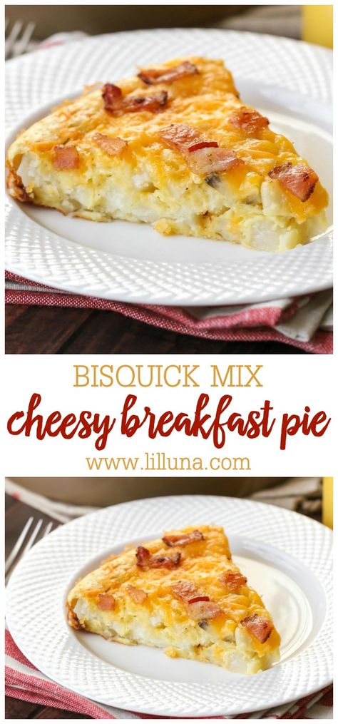 Impossible Breakfast Pie Bisquick, Impossible Pie Recipes Breakfast, Bisquick Breakfast Casserole Bacon, Breakfast Recipes With Bisquick, Breakfast With Bisquick, Bisquick Egg Casserole, Breakfast Bisquick Recipes, Breakfast Ideas Bisquick, Breakfast Ideas With Bisquick