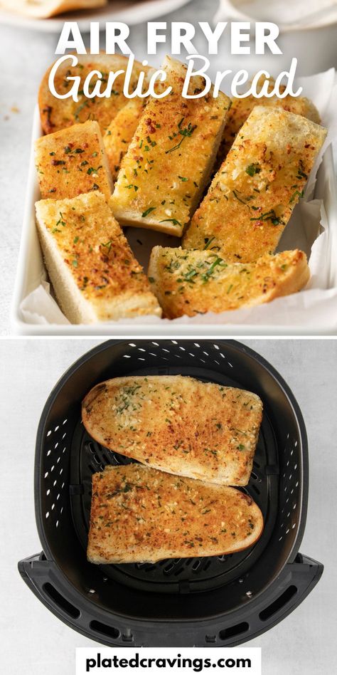 Garlic Bread Airfryer, Garlic Bread Loaf, Air Fryer Garlic Bread, Easy Lemon Cake Recipe, Air Fryer Garlic, Small Air Fryer, Lemon Cake Easy, Homemade Garlic Bread, Air Fryer Oven Recipes