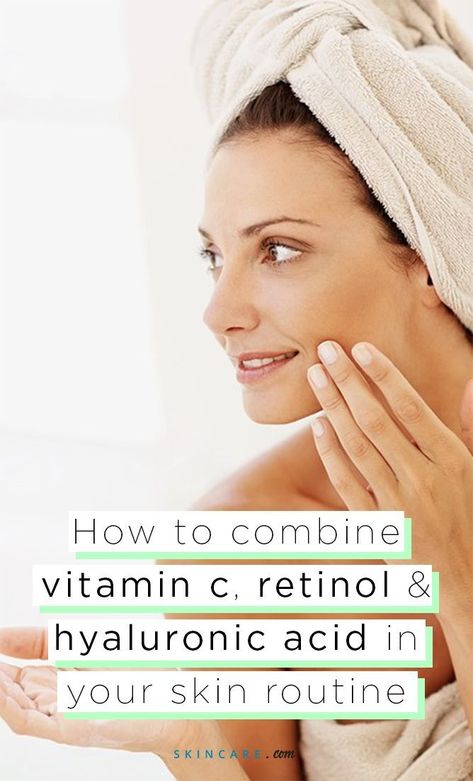 Skin Care That Works Together, What Skin Care Products To Use Together, Skin Care Routine For Wrinkles, Aesthetics Skin Care, Fine Line Skin Care, Vitamin C And Hyaluronic Serum How To Use, What Not To Use With Retinol, Skin Care With Retinol, Best Aging Skin Care Products