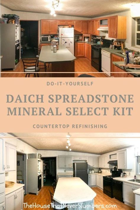 Daich Spreadstone, Countertop Refinishing Kit, Bathroom Decor Countertop, Desert Kitchen, Countertop Refinishing, Countertop Diy, Diy Countertop, Refinish Countertops, Countertop Kit