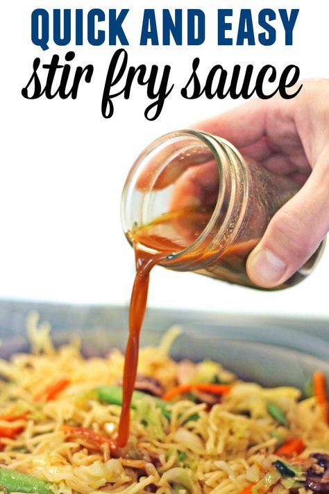 Vegan Yakisoba, Easy Stir Fry Sauce, Veggie Chow Mein, Fry Sauce Recipe, Dressings Recipes, Stir Fry Sauce Easy, Homemade Stir Fry Sauce, Stir Fry Sauce Recipe, Homemade Stir Fry