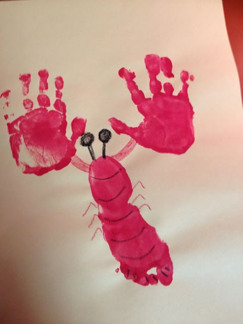 preschool ocean crafts Under The Sea Crafts, Baby Art Projects, Sea Crafts, Footprint Art, Ocean Crafts, Handprint Crafts, Daycare Crafts, Handprint Art, Classroom Crafts