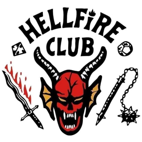 Hellfire Club Svg, Club Hellfire, Stranger Things Halloween Party, The Hellfire Club, Stranger Things Halloween, Hellfire Club, Stranger Things Poster, Posca Art, Stranger Things Art