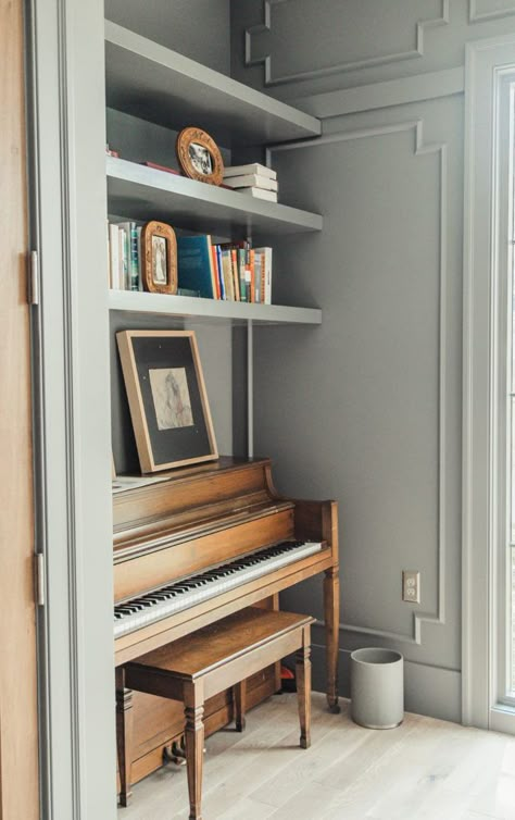 These 12 Music Rooms Are Nothing Short of Inspiring | Hunker Music Room Interior Design, Music Room Interior, Piano Room Decor, Office Music Room, Music Room Office, Piano Living Rooms, Home Music Rooms, Piano Decor, Modern Remodel