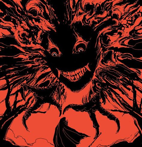 Black Red Drawing, Horror Artwork Surrealism, Scary Pfp Aesthetic, Dorohedoro Aesthetic, Dark Weirdcore, Dark Weirdcore Wallpaper, Scary Pfp, Phonk Pfp, Phonk Aesthetic