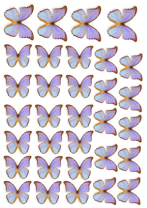 Butterfly Topper Printable Free, Butterfly For Bouquet Printable, Printable Butterfly For Bouquet, Butterfly For Bouquet, Butterfly Bouquet Template, Butterfly Toppers Printable, Topper Kupu Kupu, Butterfly Cake Topper Printable, Butterfly Printable Template