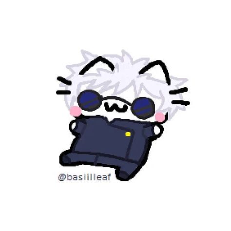 basil on X: "🤍 + 🖤 https://t.co/e1TOtI4juw" / X Gojo Satoru Cat, Cute Cat Art, Funniest Pics, Happy Expression, Silly Art, Cute Easy Doodles, Chibi Cat, Goofy Drawing, Cat Doodle