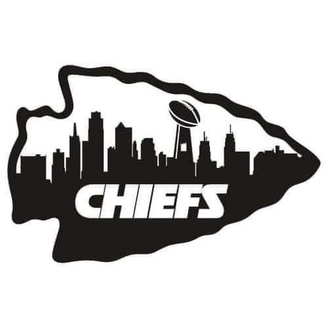 Chiefs Logo Svg, Kansas City Chiefs Craft, Kansas City Royals Logo, Skyline Logo, Football Logo Design, Kansas City Skyline, Cowboys Logo, Kansas City Chiefs Logo, Chiefs Logo