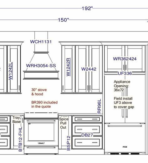 35 Likes, 1 Comments - Kyle + Lori (@lilhouseonponderosa) on Instagram: “Start to the kitchen cabinet layout.  #myhouse #construction #11782HZ  #51762HZ #FARMHOUSE #build…” Cabinet Layout, Farmhouse Build, Galley Kitchen Layout, Kitchen Cabinet Layout, Build Home, Lake House Kitchen, Kitchen Layout Plans, Kitchen Cabinets Decor, Kitchen Design Plans