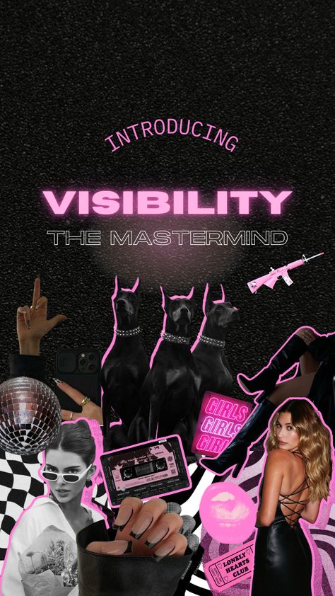 Black And Pink Collage, Pink And Black Branding, Graphic Design Pricing, Grunge Collage, Collage Black, Pink Collage, Studio Marketing, Blur Photography, Disco Theme