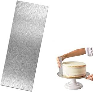 8.6 Inch Stainless Steel Cake Scraper Metal Scraper for Cake Smoother Leveler Scraper Cake Decorating Comb Cake Cutter for Mousse Butter Cream Cake Smoother, Cake Scraper, Smooth Cake, Caking It Up, Cake Makers, Smooth Edges, Decorating Tools, Cream Cake, Bakeware