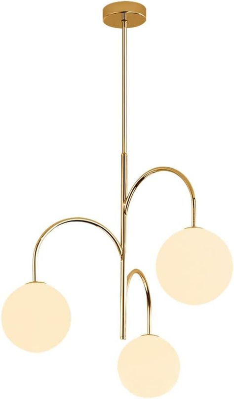 Mid Century Modern Gold Chandelier, Mid Century Light Fixtures, Modern Gold Chandelier, Gold Pendant Light, Glass Globe Chandelier, Chandelier Brass, Glass Globe Pendant Light, Mid Century Chandelier, Gold Pendant Lighting