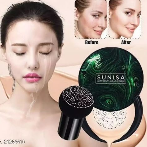 SUNISA Foundation CC Cream Just in 1100Rs #foryou Go to website for order, Link in bio Contact us on WhatsApp for order 03285203464 • SUNISA Foundation CC Cream • Sunisa Original Comes In A Single Colour (Fair) • It Covers Up Blemishes • Imperfections And Blurs Small Lines • Perfect For All Skin Tones • Suitable For All Women Of Age • CC Nude Concealer Oil Control • Waterproof Liquid Foundation • Long Lasting • Soft And Skin Friendly #sunisa #foundation #sunisafoundation #makeup #cccream ... Sunisa Foundation, Bb Cream Makeup, Covering Dark Circles, Mushroom Head, Cream Makeup, Puffy Eyes, Cc Cream, Foundation Concealer, Oil Control