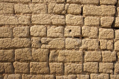 Mud Wall Texture, Mud Brick, Brick Wall Wallpaper, Break Wall, Light Brick, Texture Drawing, Brick Texture, Brick Patterns, Block Wall