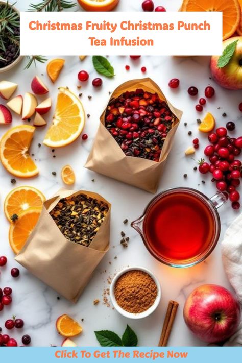 Wondering how to elevate your holiday gatherings? Discover the delightful blend of flavors in Christmas Fruity Christmas Punch Tea Infusion that will enchant your guests! Christmas Tea Recipe, Christmas Tea Party Ideas, Tea Punch Recipe, Tea Punch, Cranberry Tea, Spiced Cocktail, Tea Infusion, Christmas Tea Party, Christmas Punch