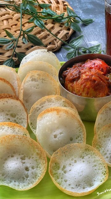 Appam Recipe Kerala, Kerala Food Recipes, Kerala Breakfast, Paniyaram Recipes, Egg Roast, Appam Recipe, Marathi Culture, Tender Coconut, Raw Rice