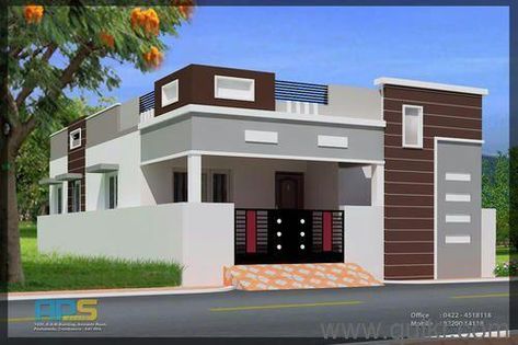 Related image House Front Wall Design, Bus Skin, North Facing House, Single Floor House Design, 2bhk House Plan, House Outer Design, Small House Elevation, Small House Front Design, House Balcony Design