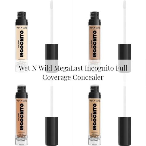 Wet And Wild Concealer, Wet N Wild Incognito Concealer, Incognito Concealer, Wet N Wild Concealer, Makeup News, Concealer Shades, Wet And Wild, Full Coverage Concealer, Hair Vitamins