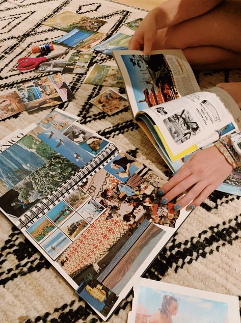 Collage Making Aesthetic, Aesthetic Paper Collage, Collaging Aesthetic, Collage With Friends, Magazine Collage Aesthetic, New Hobby Aesthetic, March Mood Board, Collage Activity, Making A Collage