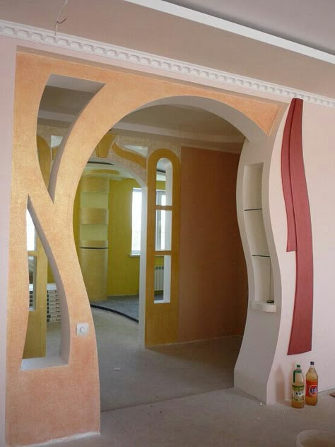 Arch Designs For Hall, Wall Wardrobe Design, Arch Designs, Wardrobe Design Modern, Front Wall Design, House Wall Design, House Outer Design, Small House Front Design, House Balcony Design