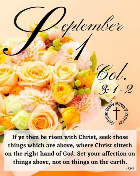 Divine Inspiration And Prayers, New Month Wishes, September Images, Scripture Images, King James Bible Verses, Bible Images, September 1st, Good Morning God Quotes, Daily Word