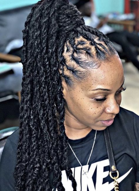 Long Locs Hairstyles For Women, Dreads Styles For Women, Thick Locs, Long Locs, Natural Hair Accessories, Loc Hairstyles, Beautiful Locs, Beautiful Dreadlocks, Short Locs Hairstyles