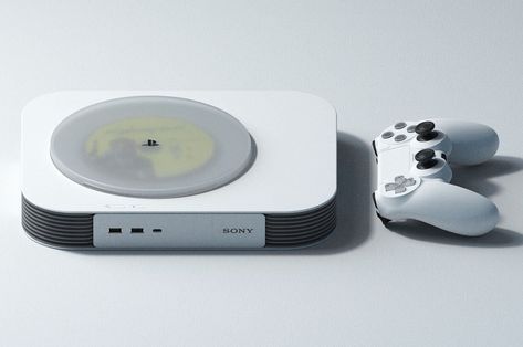 This PlayStation 6 concept is a minimalistic gaming console Sony could design in the near future Console Concept, Game Console Design, Portable Console, Playstation Consoles, Tech Gadget, Portable Display, Cool New Gadgets, Retro Games, Encouraging Quotes