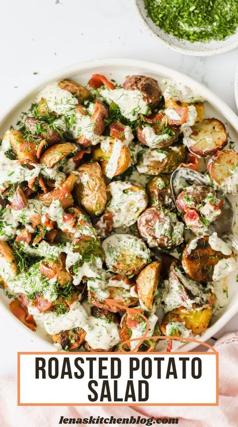 Roasted Potatoes Salad Recipe, Recipes With Baby Potatoes, Roasted Potato Salad Recipe, Balsamic Potatoes, Roasted Veg Salad, Baby Potato Salad, Roasted Potato Salad, Baby Potato Recipes, Easy Roasted Potatoes