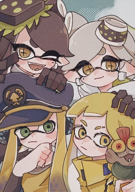 Captain 3 Splatoon Pfp, Squidbeak Splatoon, Splatoon Agents, Splatoon Aesthetic, Callie And Marie, Splatoon Art, Splatoon Comics, Pop Art Wallpaper, Video Game Art