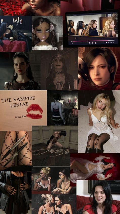 more dark coquette vibes Dark Qocuette, Coquette Colors, Coquette Vibes, Dark Coquette, Anne Rice, Dark Feminine, Mood Board, Color Palette, Vision Board