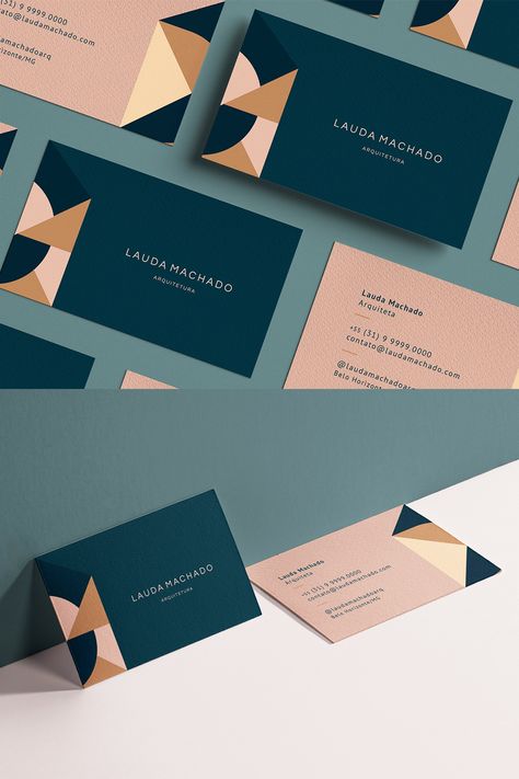 Business Card For Architect, Architect Visiting Card Design Business, Realestate Business Cards, Architect Visiting Card Design Creative, Geometric Business Card, Bussines Card Design Ideas Luxury, Architect Business Card Design, Visiting Cards Design Business, English Logo Design