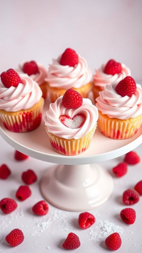 Indulge in our Raspberry Cream Heart Cupcakes, the perfect sweet treat for Valentine’s Day! These delightful cupcakes combine rich raspberry flavors with a creamy filling, making them an irresistible addition to your Valentine’s celebrations. Whether you’re preparing a romantic dessert or a fun party snack, these cupcakes will steal the show. Elevate your baking game with unique candy-inspired recipes that are sure to impress your loved ones. Don’t miss out—click for the full recipe and make this Valentine’s Day extra special! Valentines Day Muffins, Valentines Day Cupcakes Ideas, Valentine’s Day Dessert, Valentine Deserts, Valentines Bakery, Valentines Day Cupcakes, Valentines Cupcake, Valentines Dessert, Valentines Desserts