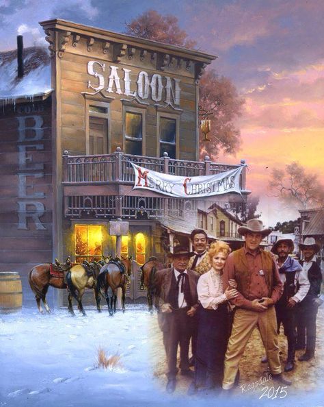 Gunsmoke Undead Nightmare, Jack Sorenson, Winter Snow Scenes, Christmas Tv Shows, Tombstone Movie, Cowboy Pics, Night Horse, Cowboy Artwork, Old West Cowboy