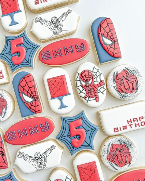 Spiderman Birthday Cookies, Spider Man Cookies Decorated, Spider-man Cookies, Spidey And His Amazing Friends Cookies, Spiderman Cookies Decorated, Spiderman Sugar Cookies, Super Hero Cookies, Spider Man Cookies, Spidey Party