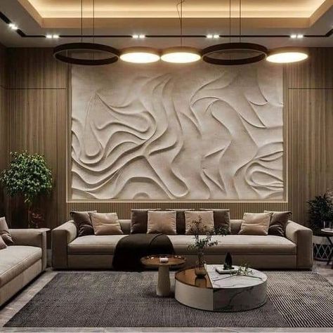 Wall Decoration Ideas ✨️ #walldecor #walldesign #walllightdesign #walldecorationforlivingroom #homedesignsdworld #explorepage #explore #latestdesigns #fypシ゚viralシ2024fyp #viralpost🤘💞 #trendingpost Luxury Sofa Living Room, Indian Room Decor, Wall Decoration Ideas, Temple Design For Home, Wall Panel Design, Bedroom Door Design, Hall Interior Design, Living Room Decor Colors, Living Room Decor Inspiration