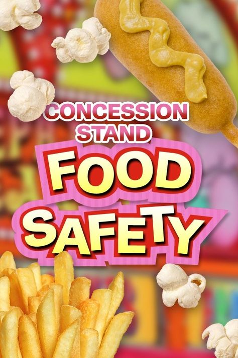 Inclement weather, pests, and undertrained staff could put food safety at risk in your concession stand. Feed hungry baseball fans inbetween innings without worry by following these important concession stand food safety tips. Snack Shack Ideas Concession Stands, Carnival Food Ideas Concession Stands, Baseball Concession Stand Ideas, Concession Stand Ideas Diy, Football Concession Stand, Concession Stand Ideas, Concession Stand Menu, Concession Stand Food, Food Safety Tips