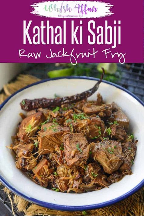 Kathal Khada Masala is a simple yet very flavorful recipe made using whole spices and raw Jackfruit. Here is how to make Kathal Khada Masala. #Jackfruit #Recipes #Indian Raw Jackfruit Recipes, Jackfruit Recipes Indian, Desi Dishes, Badam Halwa, Raw Jackfruit, Indian Delicacies, Variety Food, Jack Fruit, Jackfruit Recipes