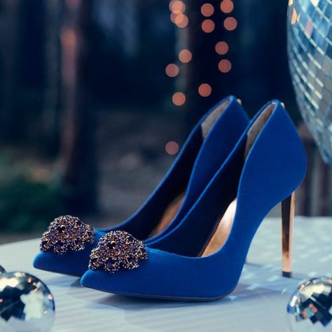 Peetch Brooch Detail Pumps - Don't miss Ted Baker London's top 5 shoes! Ted Baker Shoes, Elegant Heels, Bridal Heels, Women's Rings, Shoe Inspo, Girly Shoes, Blue Heels, Elegant Shoes, Crazy Shoes