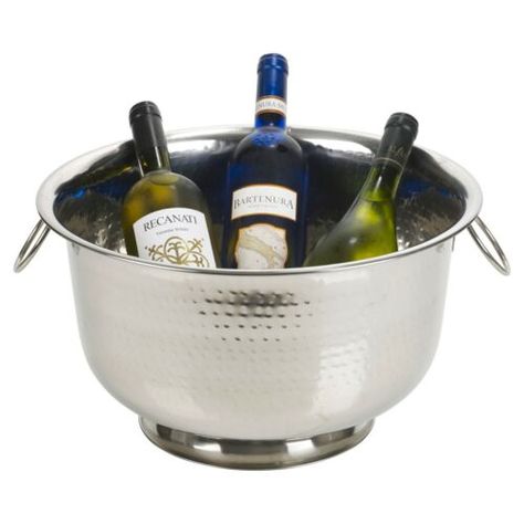 Ice Bowl, Party Bowls, New Years Eve Dinner, Round Ice, Beer Cooler, Ice Cooler, Party Punch, Metal Bucket, Champagne Bottles